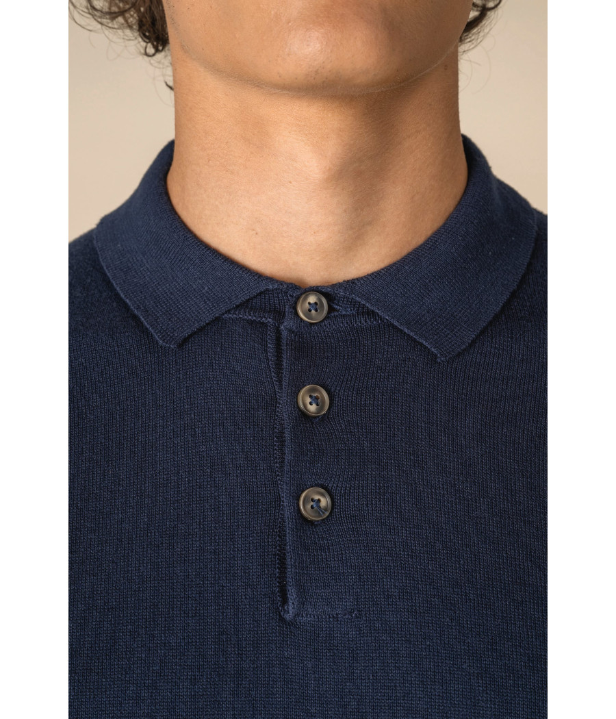 Polo écoresponsable en maille homme