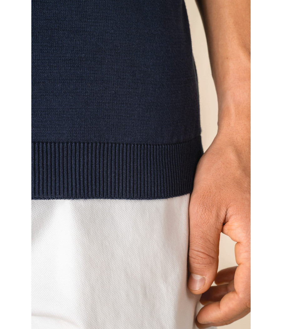 Polo écoresponsable en maille homme