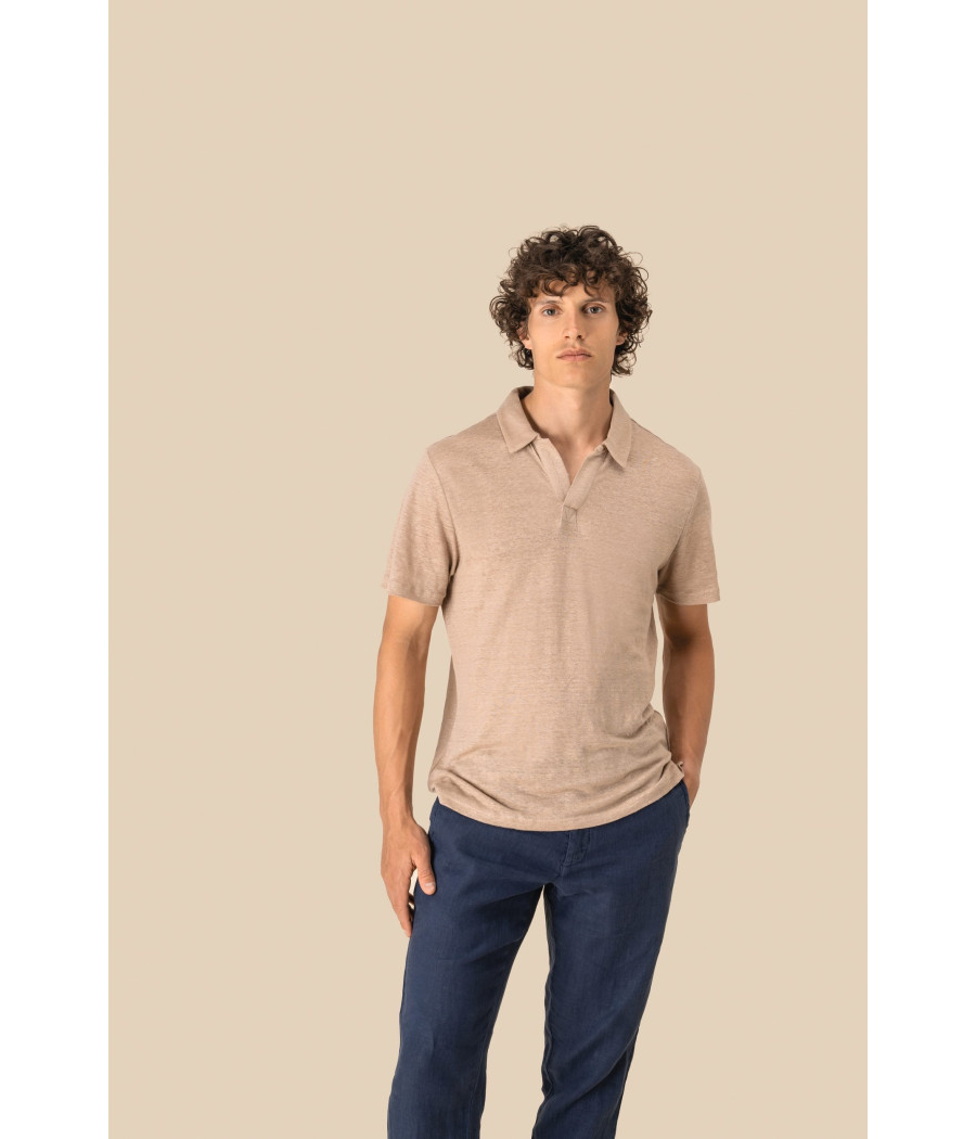 Polo en lin homme