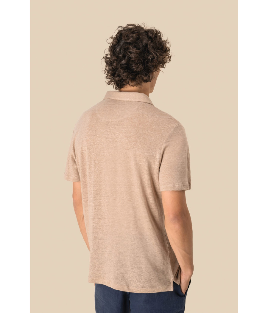 Polo en lin homme