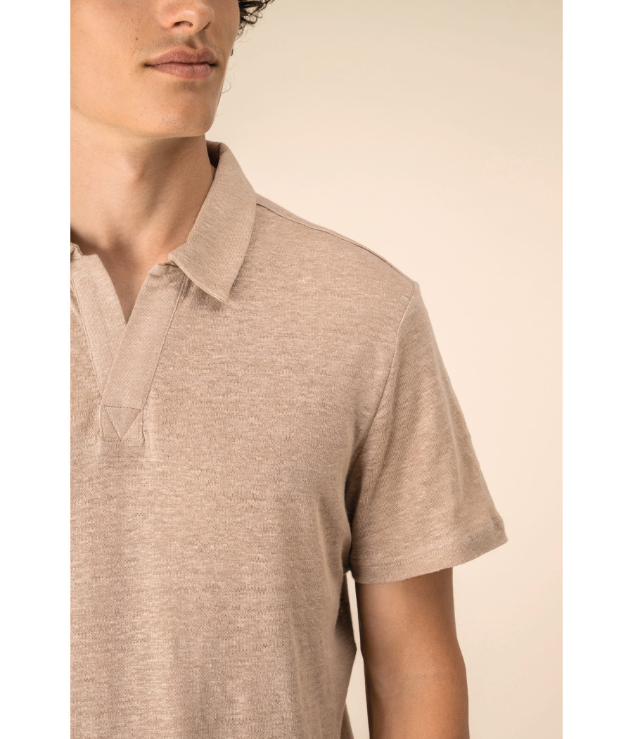 Polo en lin homme