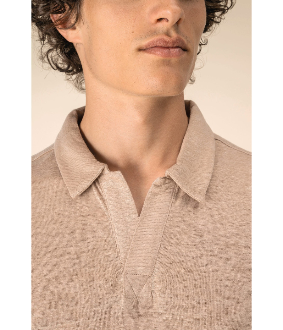 Polo en lin homme