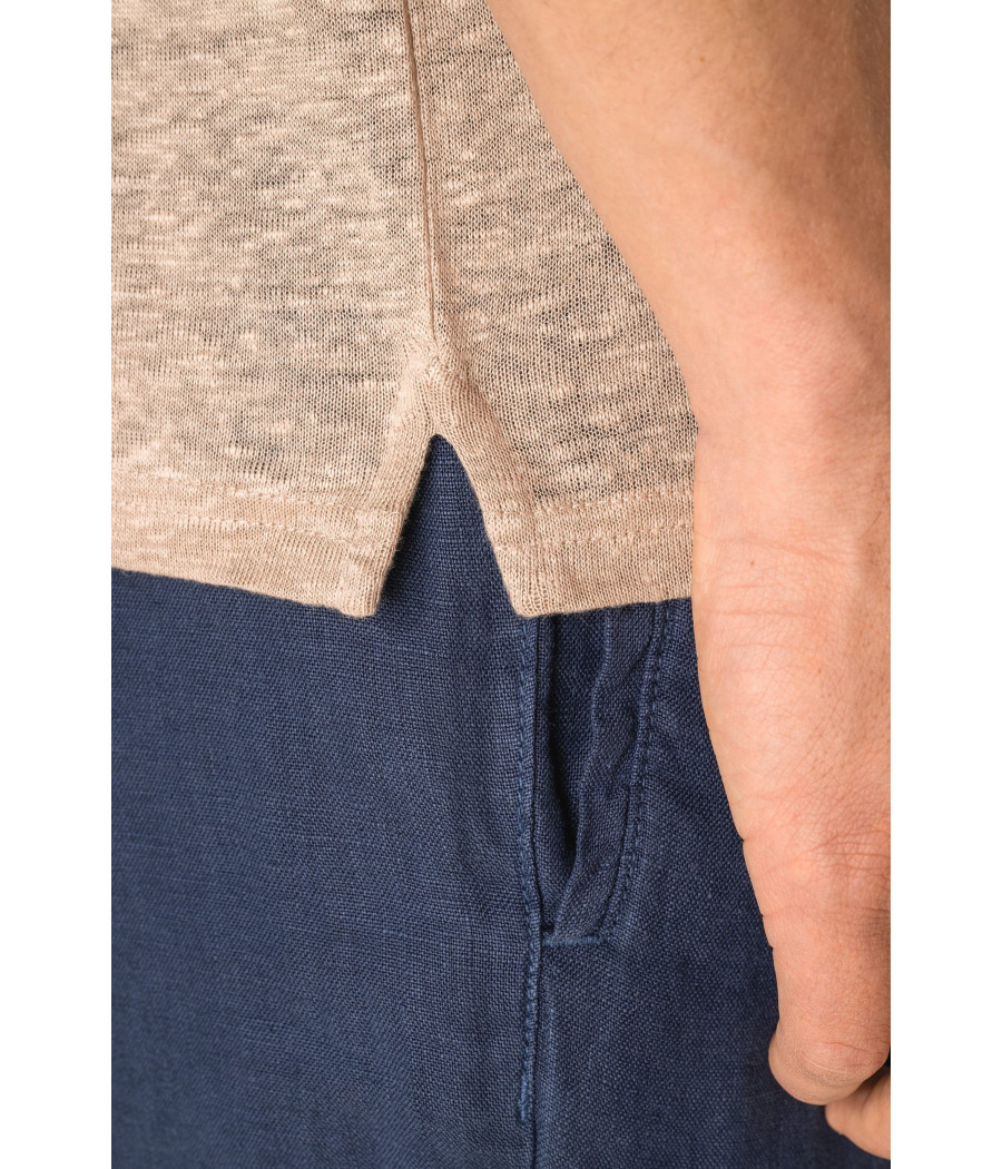 Polo en lin homme