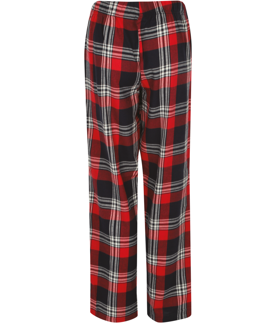 Pantalon femme à motif tartan