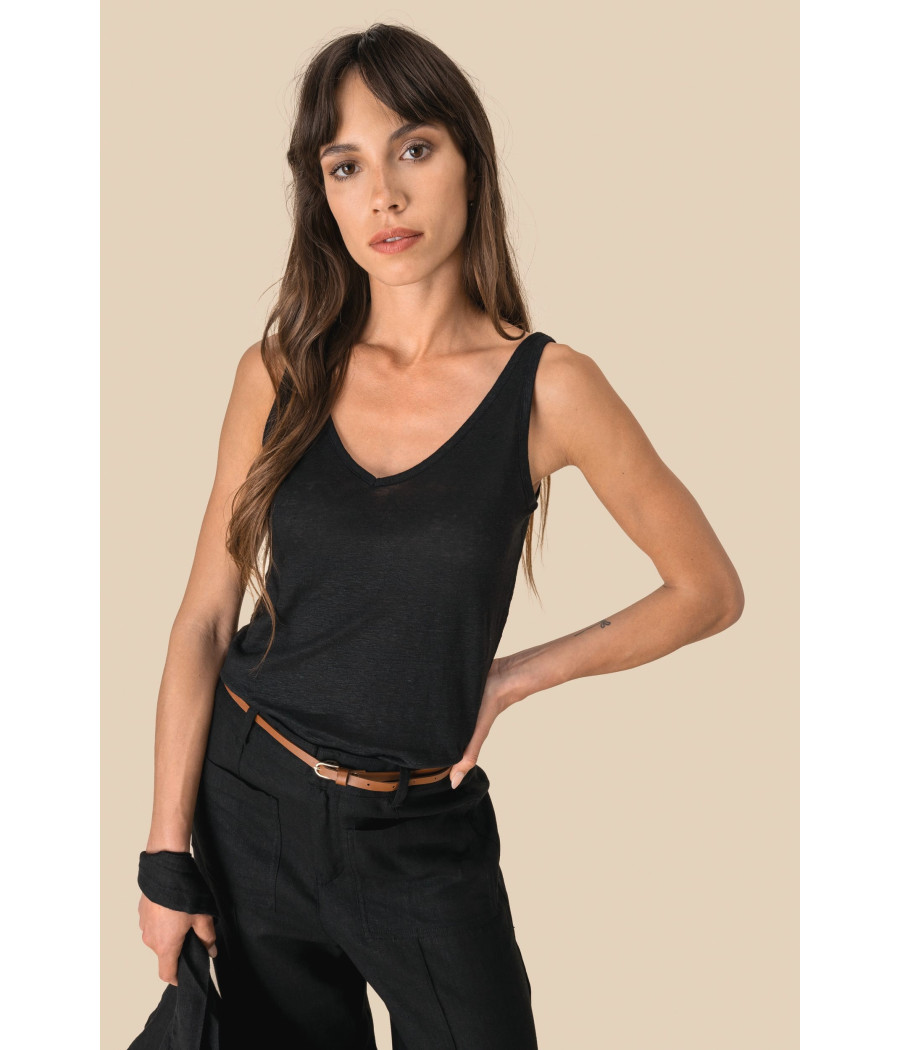 Débardeur en lin femme