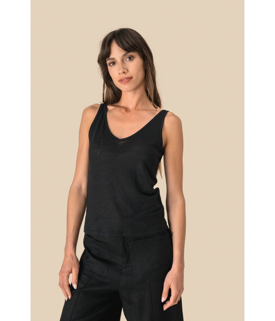 Débardeur en lin femme