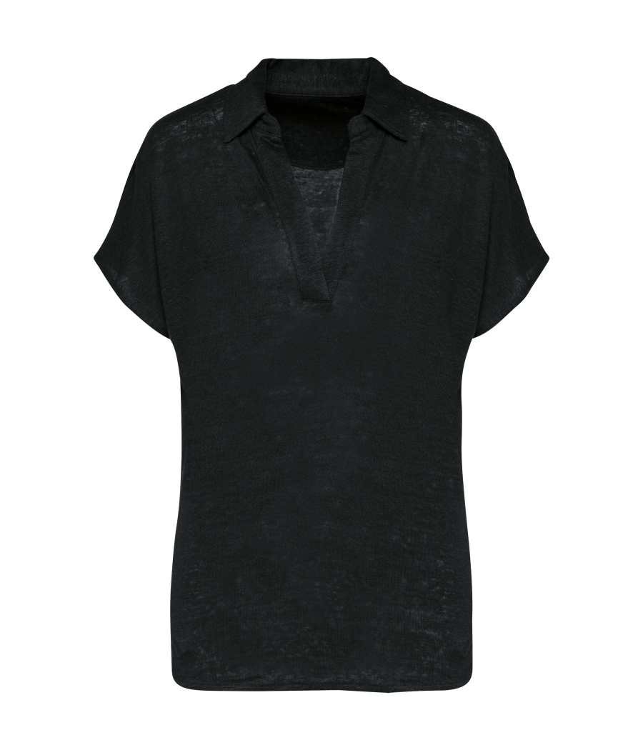 Polo en lin femme