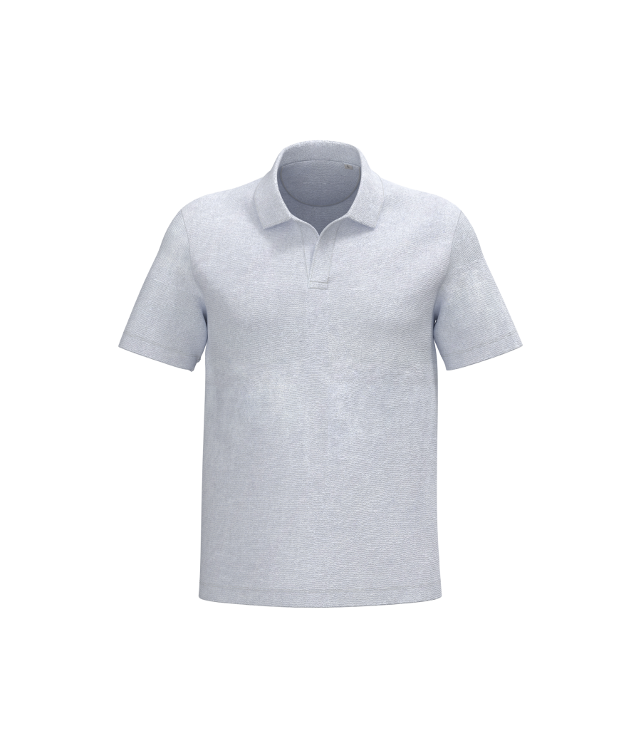 Polo écoresponsable en éponge homme