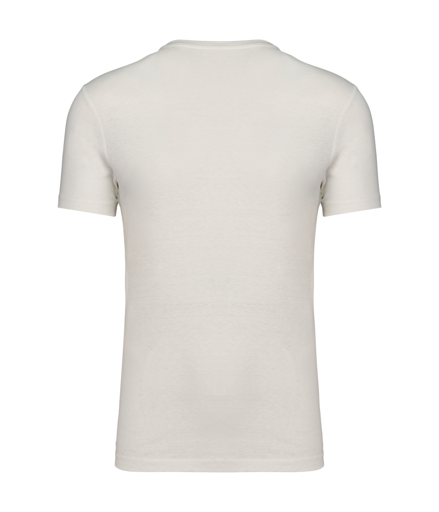 T-shirt écoresponsable en coton bio et lin unisexe