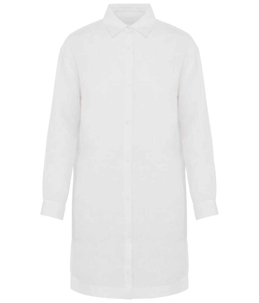 Robe chemise en lin femme