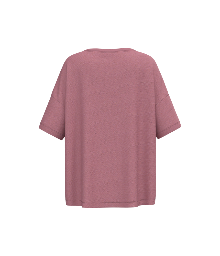 T-shirt écoresponsable slub oversize femme