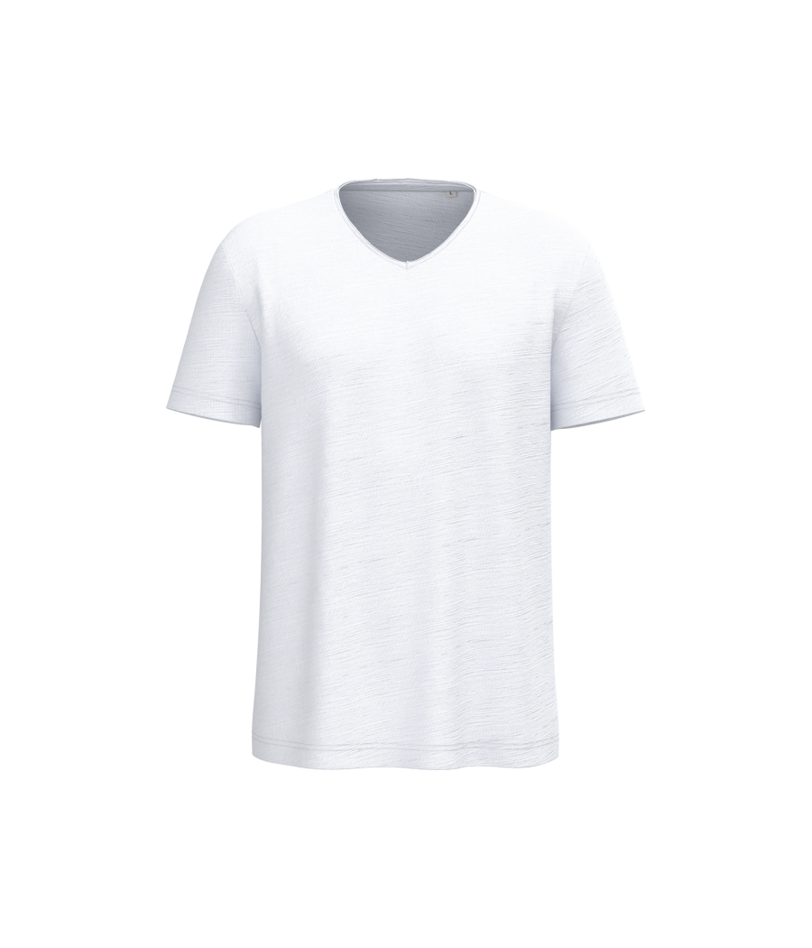 T-shirt écoresponsable col slub à épaules tombantes homme