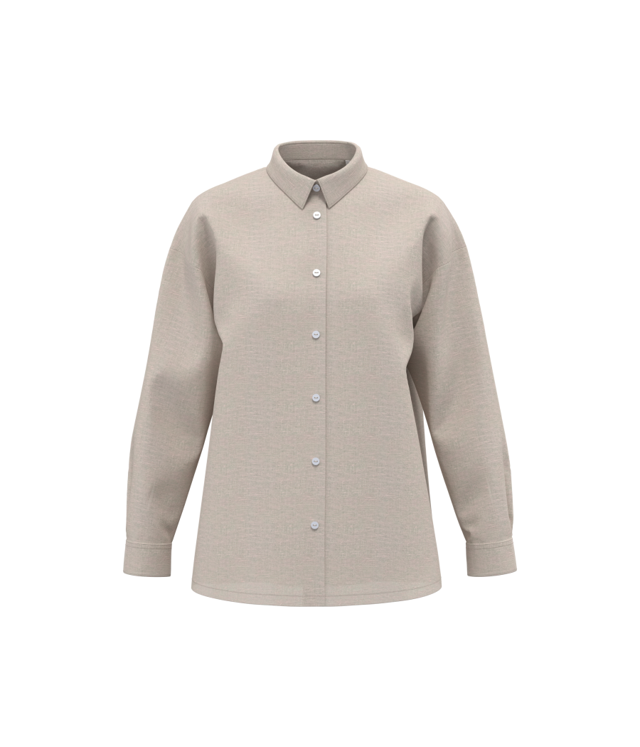 Chemise oversize en lin femme