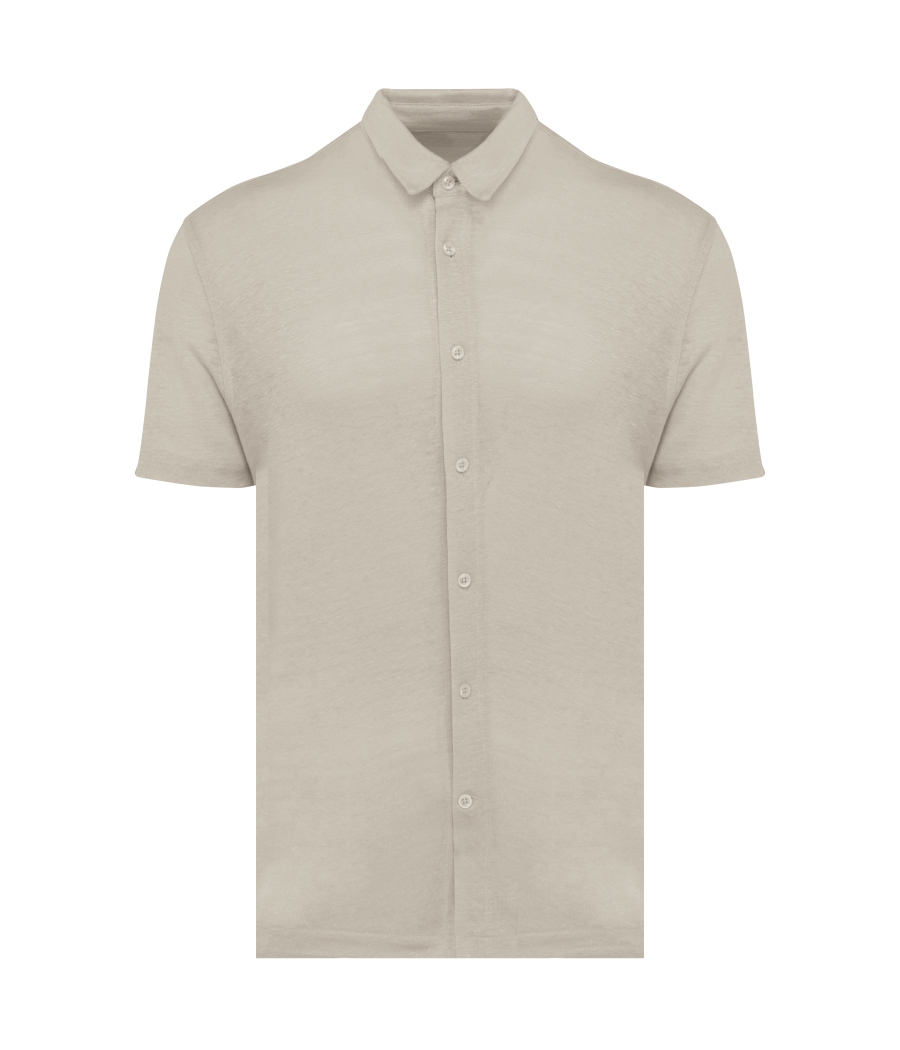 Chemise à manches courtes en lin homme