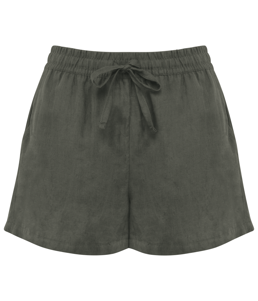 Short en lin femme