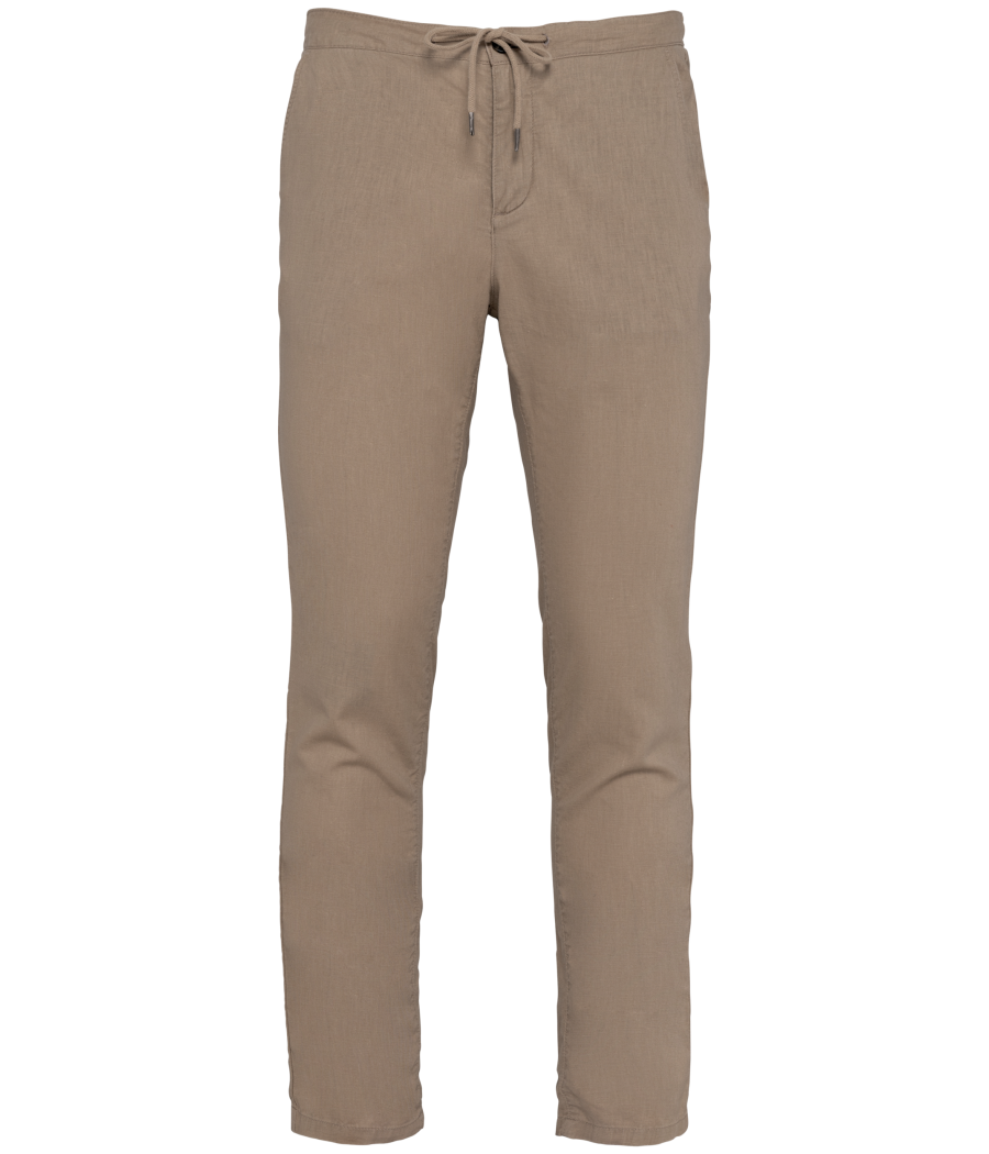Pantalon écoresponsable en lin et coton bio homme