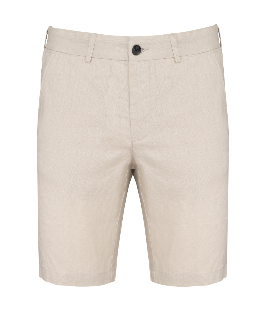 Bermuda en lin homme