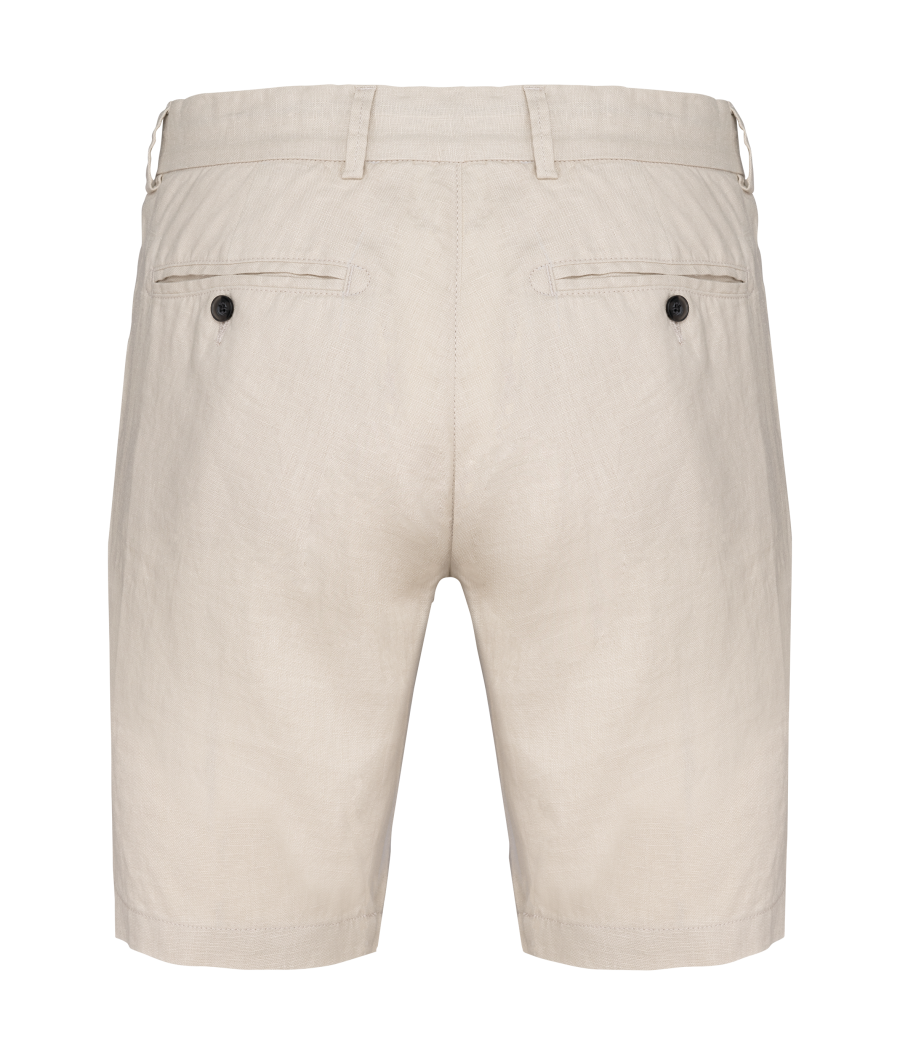 Bermuda en lin homme