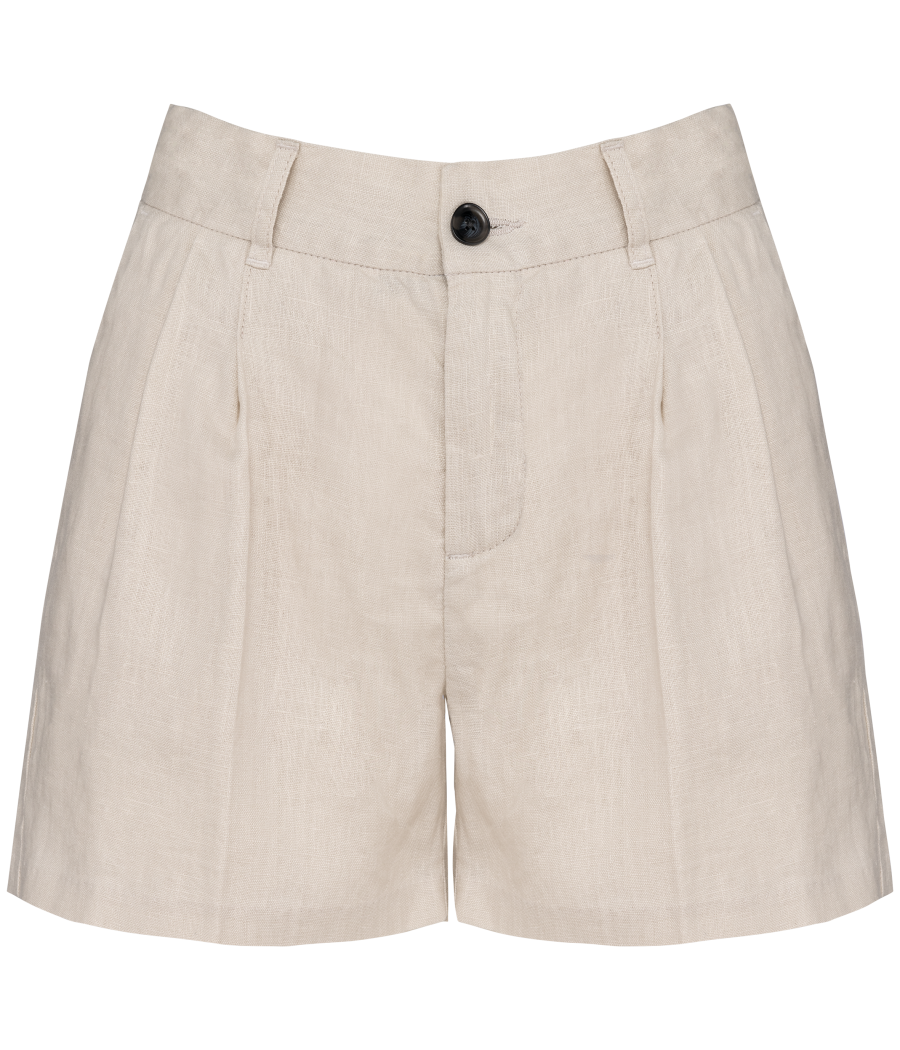 Short en lin femme