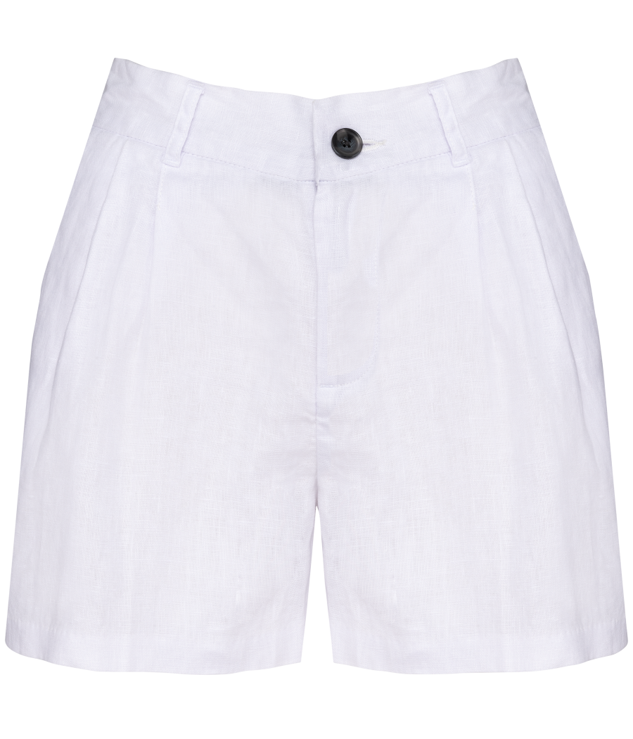 Short en lin femme