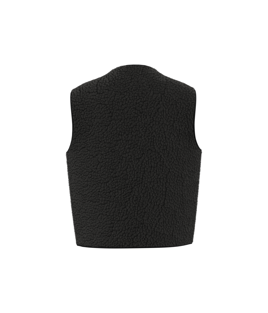 Veste sans manches en sherpa femme