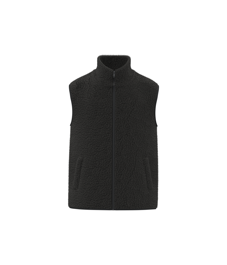 Veste sans manches en sherpa homme