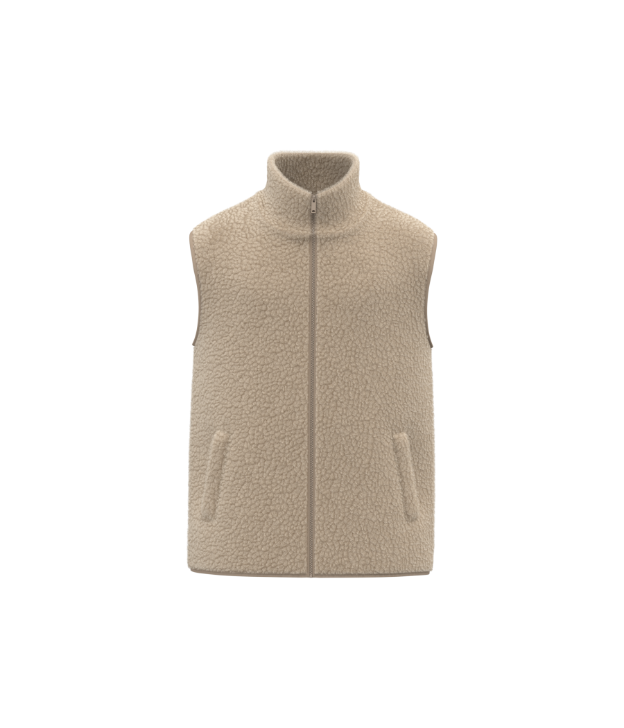 Veste sans manches en sherpa homme