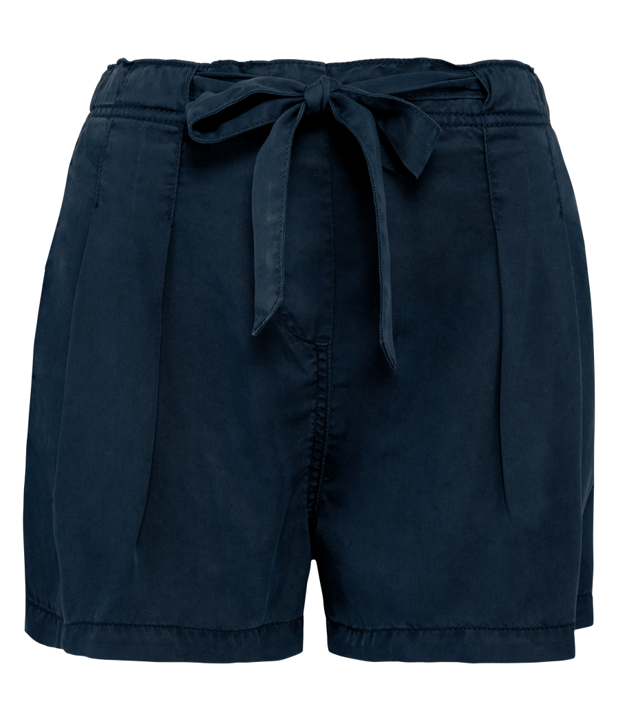 Short écoresponsable délavé en lyocell femme