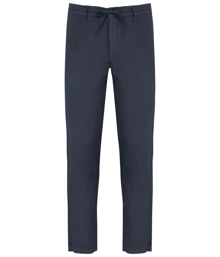 Pantalon délavé en lin homme