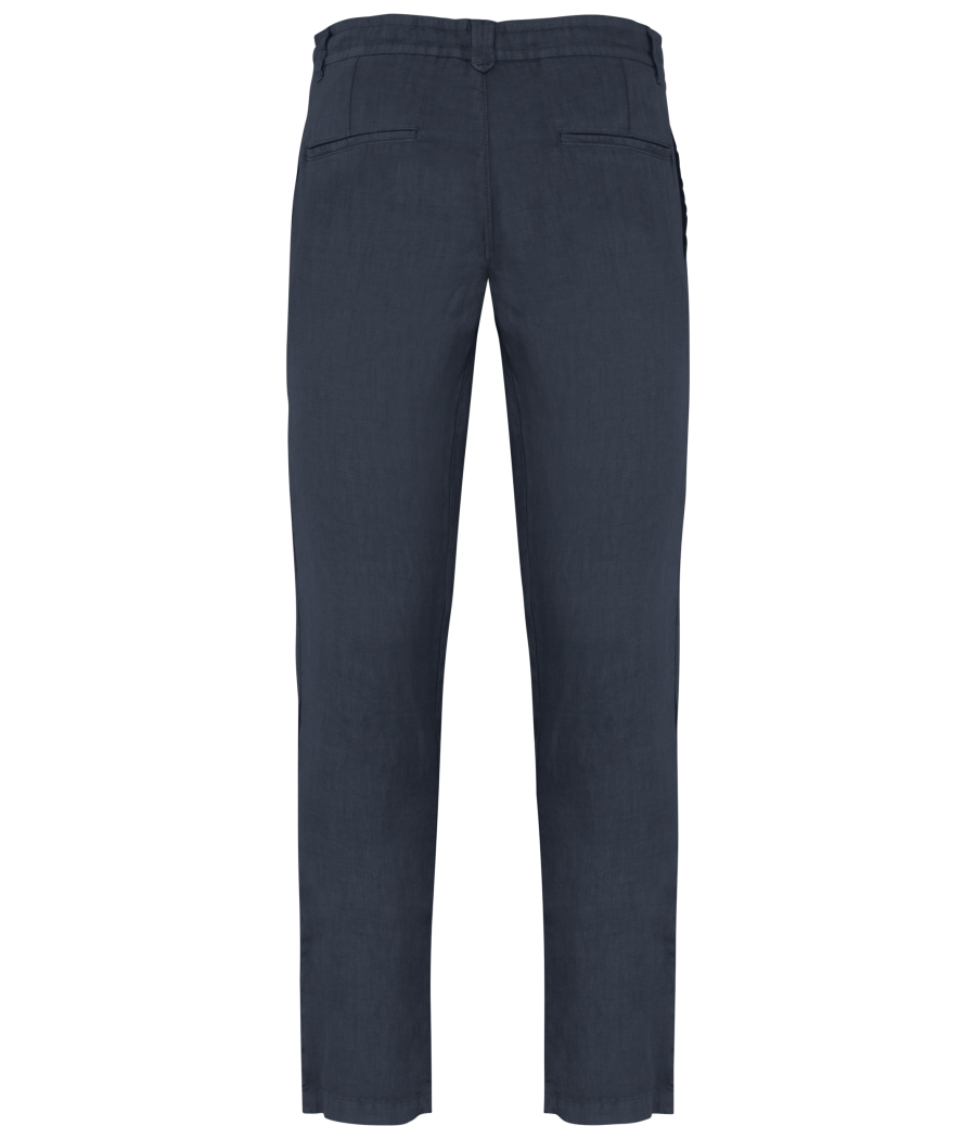 Pantalon délavé en lin homme