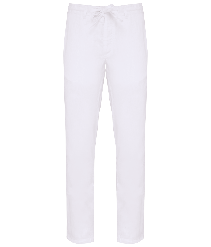Pantalon délavé en lin homme