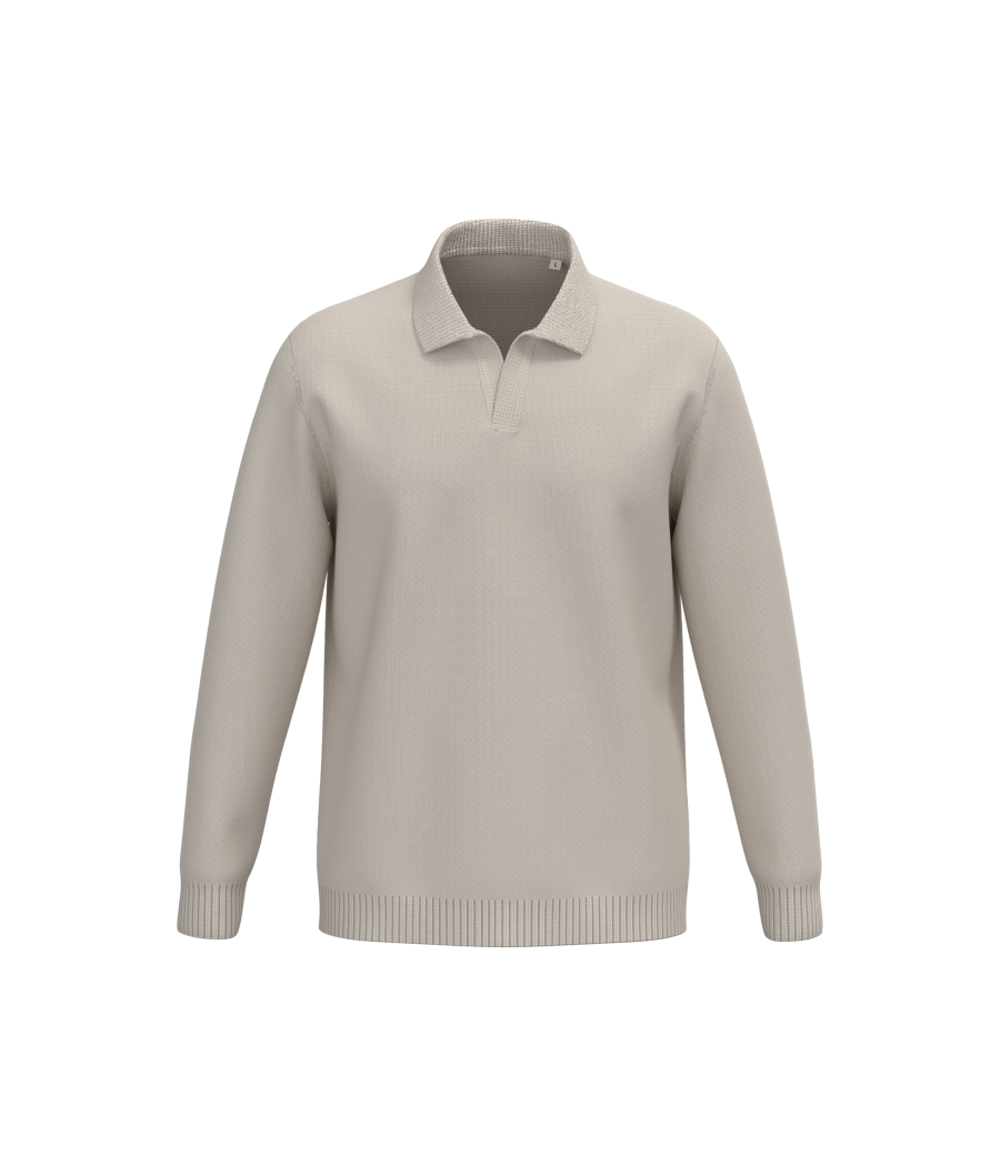 Pull homme à col polo