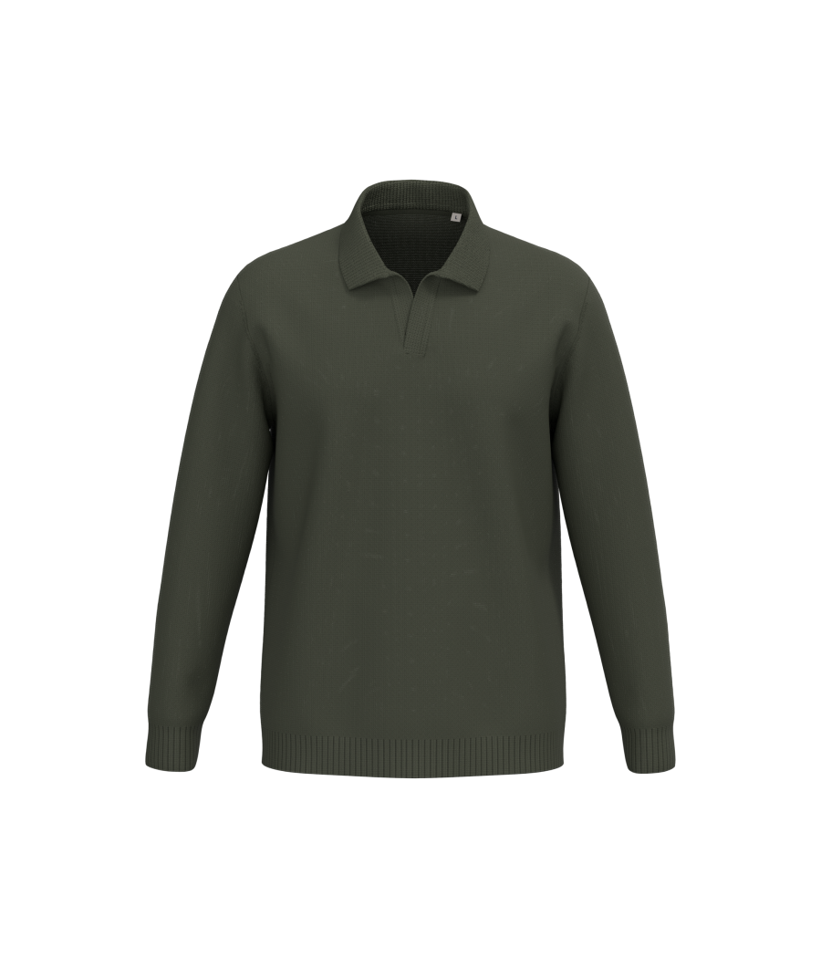 Pull homme à col polo