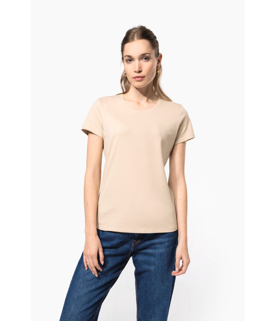 T-shirt col rond manches courtes femme