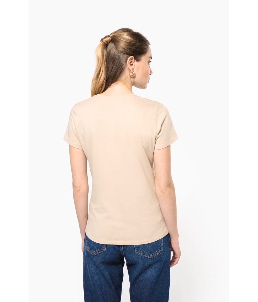 T-shirt col rond manches courtes femme