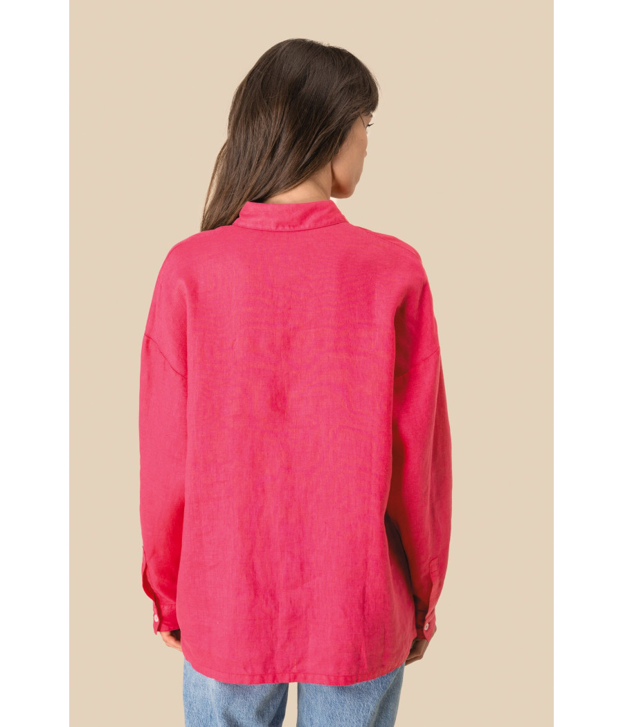 Chemise oversize en lin femme