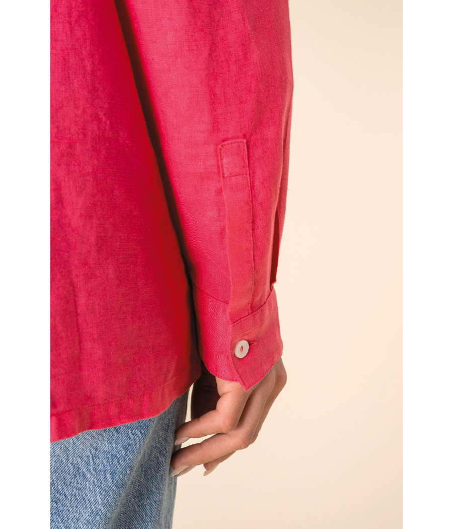 Chemise oversize en lin femme