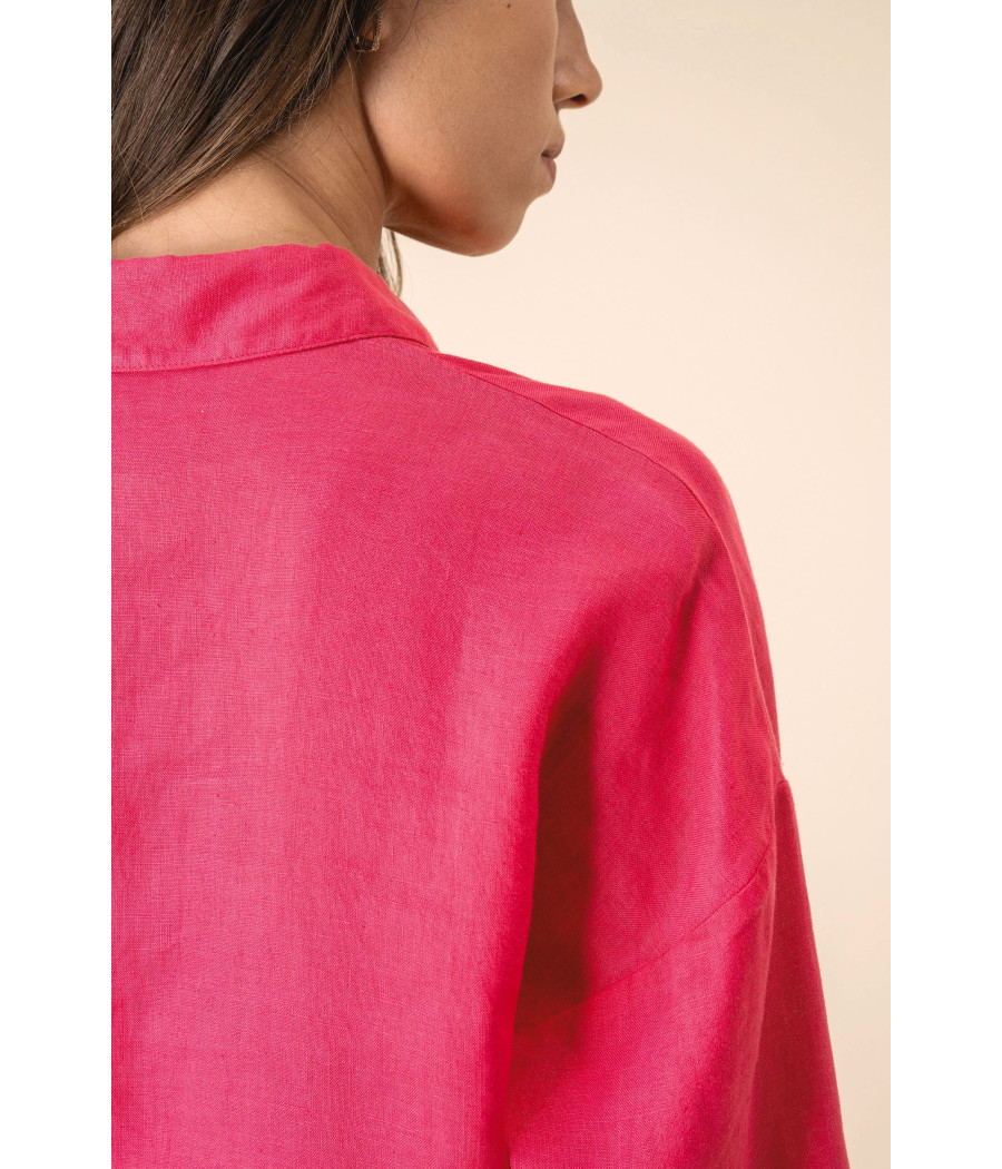 Chemise oversize en lin femme
