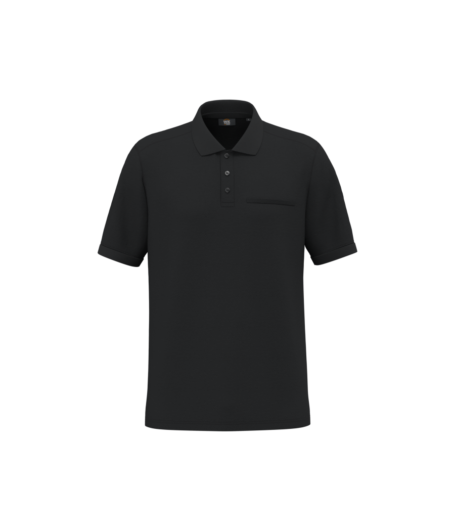 Polo unisexe écoresponsable avec poche poitrine