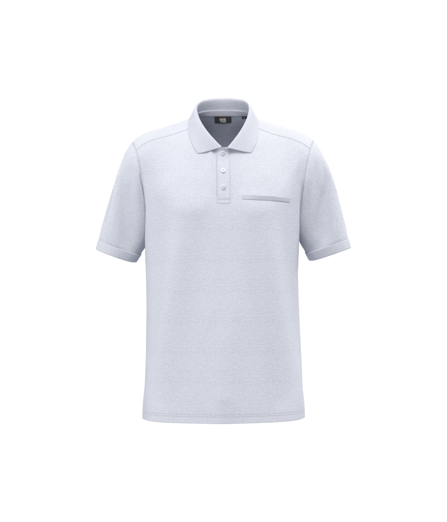 Polo unisexe écoresponsable avec poche poitrine