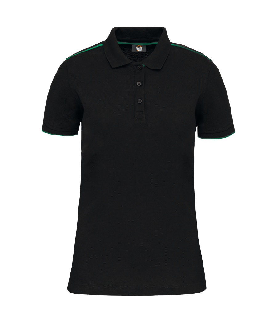 Polo Day To Day contrasté manches courtes femme