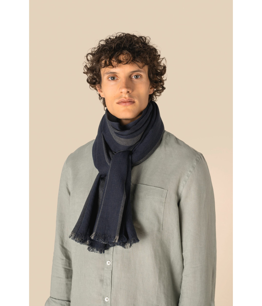 Chèche à rayures unisexe