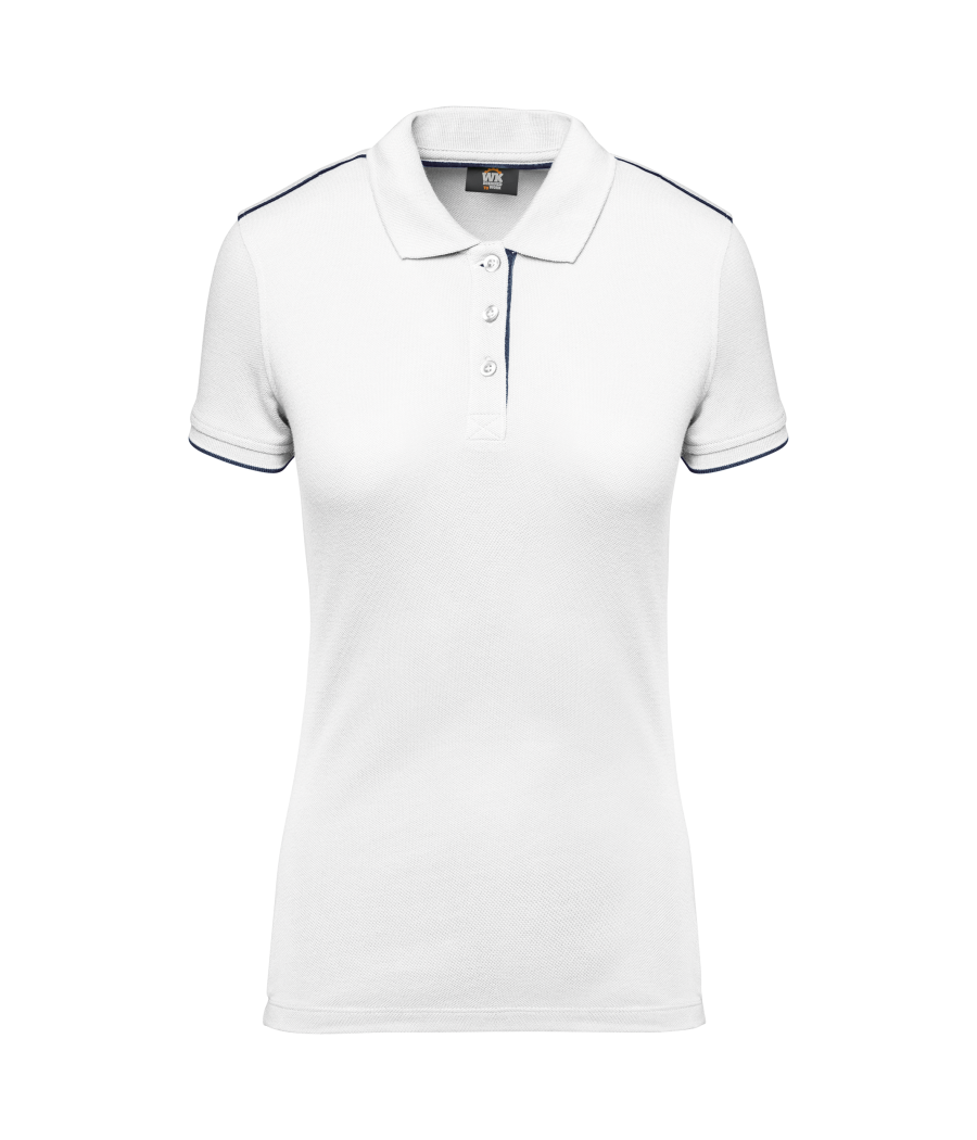 Polo Day To Day contrasté manches courtes femme
