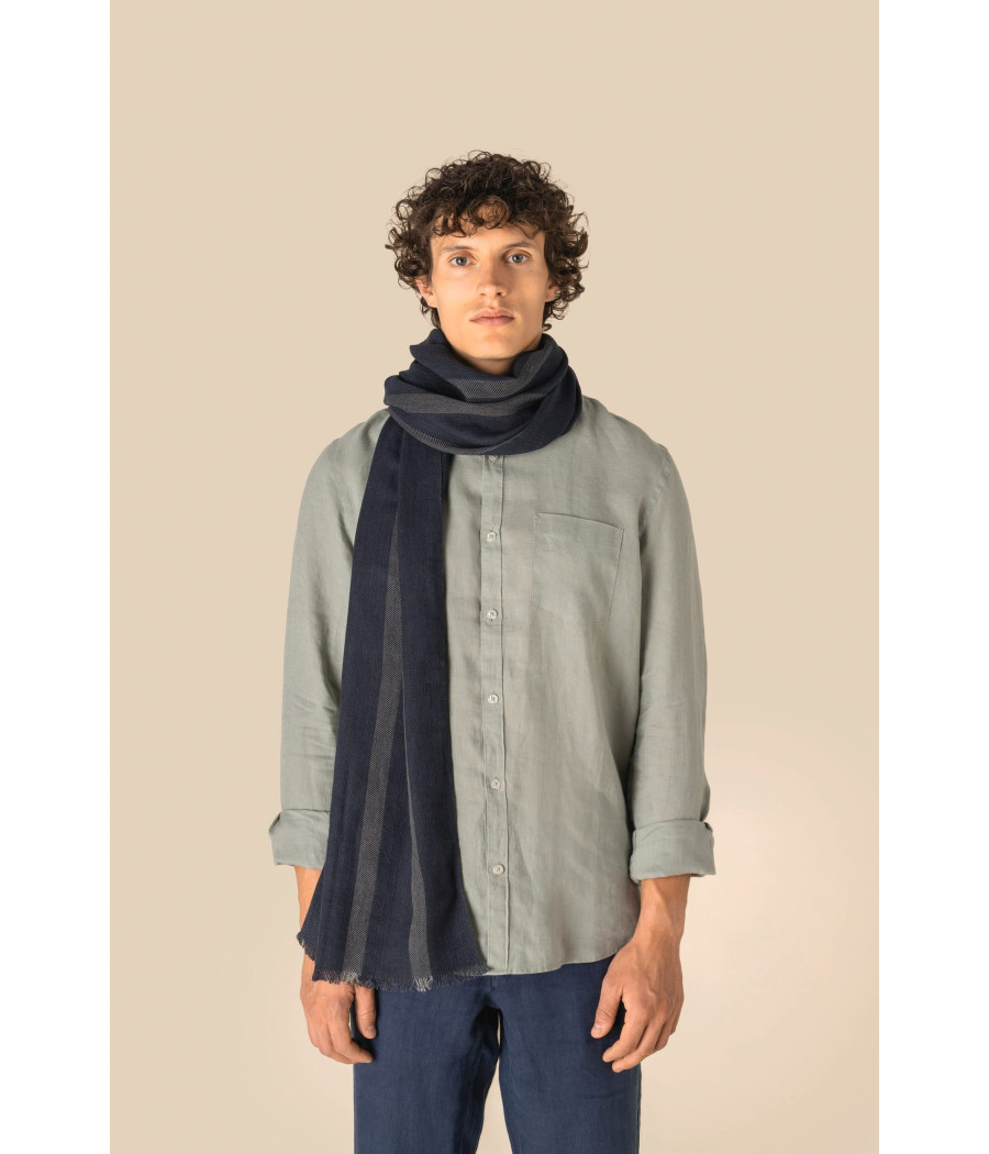 Chèche à rayures unisexe