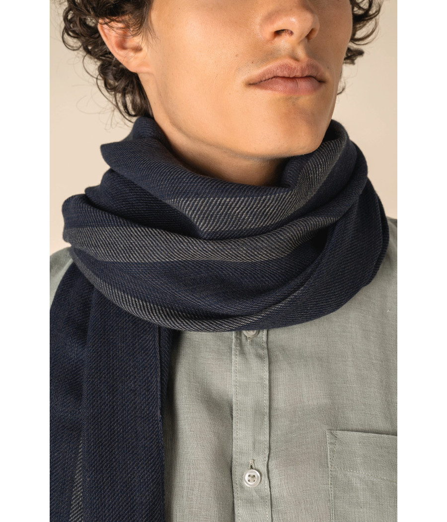 Chèche à rayures unisexe