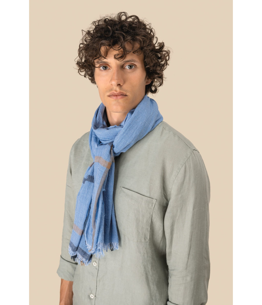 Chèche à rayures unisexe