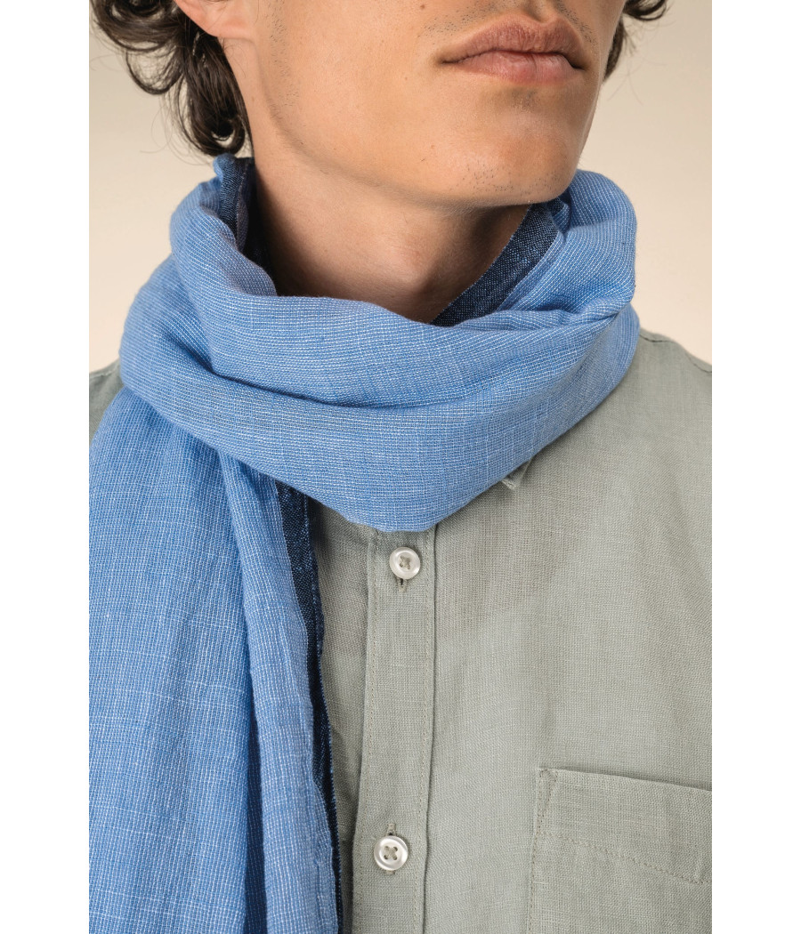 Chèche à rayures unisexe