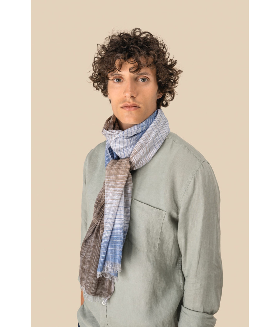 Chèche à rayures unisexe