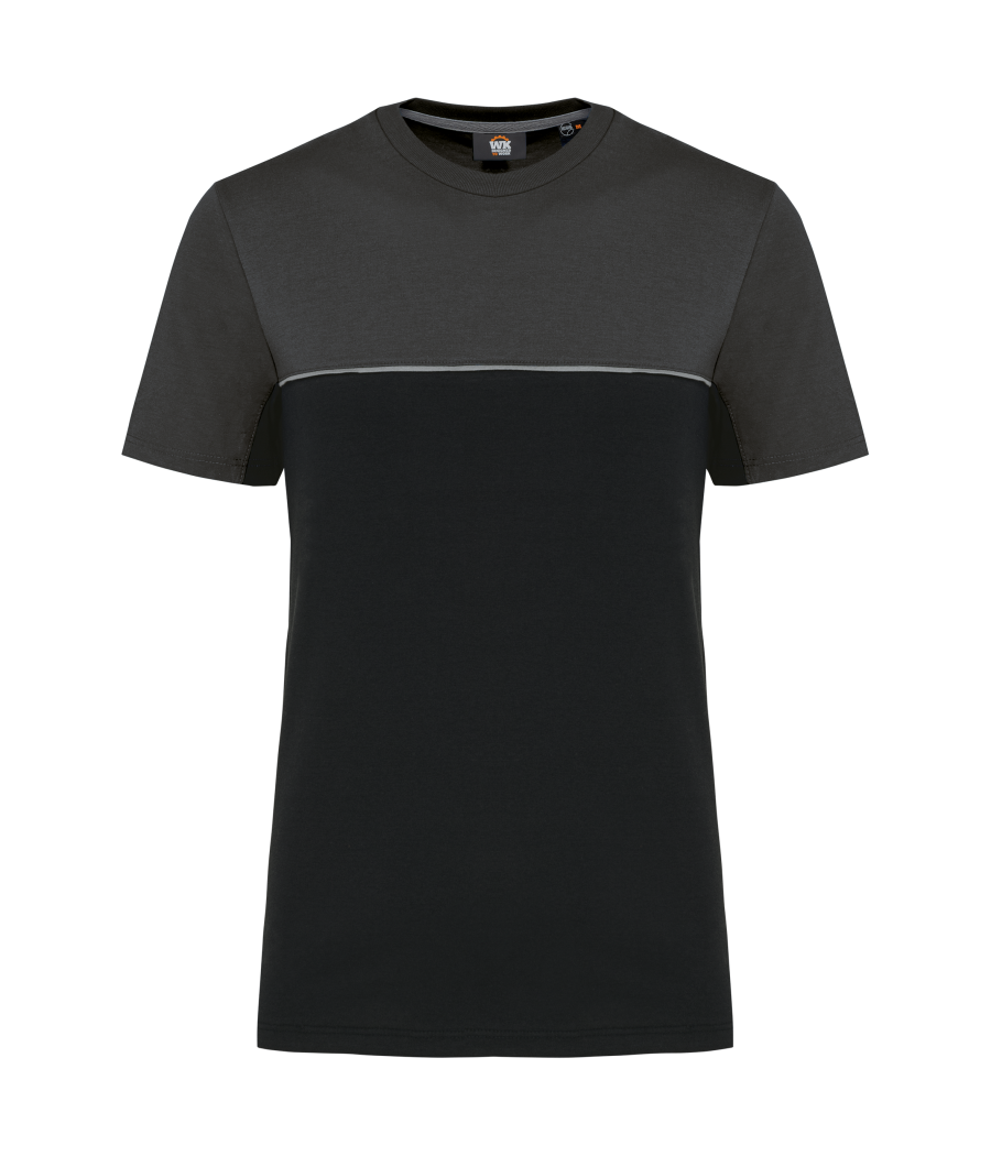 T-shirt bicolore écoresponsable manches courtes unisexe