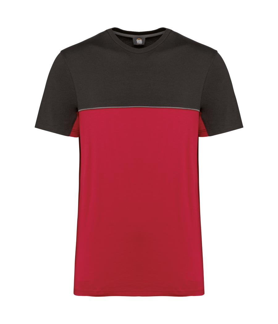 T-shirt bicolore écoresponsable manches courtes unisexe